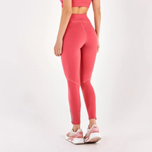 Charger l'image dans la galerie, Model Back: Alto Giro Fitness Bas Legging Supplex Ziper Barra Coral