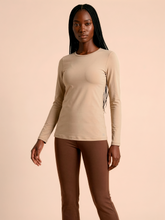 Charger l'image dans la galerie, Gallery: Uv Line T-Shirt Longsleeve Fem New Fit Sand Upf50+