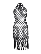 Charger l'image dans la galerie, Product Front: Rio De Sol Midi Dress Black Serena Dress