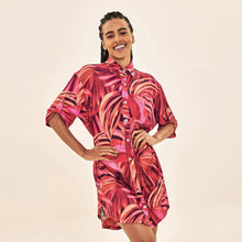 Charger l'image dans la galerie, Model Front: Uv Line Chemise Shirtdress Copacabana Upf50+