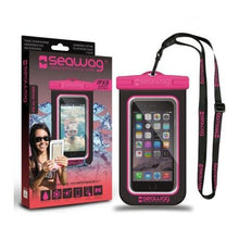 Charger l'image dans la galerie, Model Back: Seawag Sac De Plage Seawag Black & Pink Waterproof Case 5.7