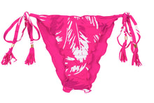 Charger l'image dans la galerie, Product Front: Rio De Sol Bas Bottom Pink-Palms Frufru