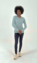 Charger l'image dans la galerie, Product Front: Uv Line T-Shirt Longsleeve Fem New Fit Verde Agua Upf50+