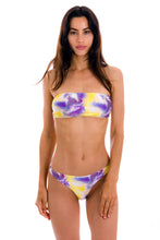 Charger l'image dans la galerie, Model Front: Rio De Sol Ensemble Set Tiedye-Purple Bandeau-Reto Fio