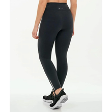 Charger l'image dans la galerie, Model Back: Alto Giro Fitness Bas Legging Supplex Ziper Barra Preto