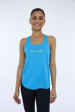 Charger l'image dans la galerie, Model Front: Alto Giro Fitness Haut Regata Skin Fit Inspiracional Azul Vivid