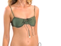 Charger et lire la vidéo dans la visionneuse de la Galerie, Video: Rio De Sol Bas Bottom Shimmer-Croco Cheeky-Tie-Gold