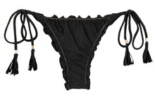 Charger l'image dans la galerie, Product Front: Rio De Sol Bas Bottom Shimmer-Black Frufru-Fio