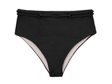 Charger l'image dans la galerie, Product Front: Rio De Sol Bas Bottom Shimmer-Black Hotpants