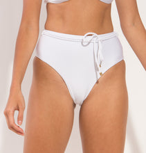 Charger l'image dans la galerie, Image 10: Rio De Sol Bas Bottom Shimmer-White Belted-High-Waist