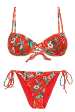 Charger l'image dans la galerie, Product Front: Rio De Sol Ensemble Set Wildflowers Balconet-Pushup Ibiza-Comfy