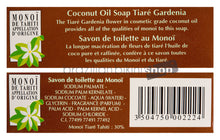 Charger l'image dans la galerie, Product Back: Tiki Solaire Tiki Savon Tiare Tahiti Coco 130 Gr