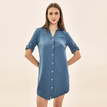 Charger l'image dans la galerie, Image 04: Uv Line Chemise Shirtdress Copenhagen Fem Steel Upf50+
