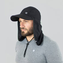 Charger l'image dans la galerie, Model Front: Uv Line Chapeau Legionnaire Neck Cap Africa 2021 Masc Black Upf50+
