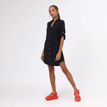 Charger l'image dans la galerie, Image 02: Uv Line Chemise Shirtdress Copenhagen Fem Black Upf50+
