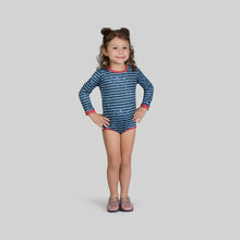 Charger l'image dans la galerie, Model Front: Uv Line Maillot De Bain Bébé Macaquinho Baby Listras Upf50+
