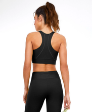 Charger l'image dans la galerie, Model Back: Alto Giro Fitness Haut Top Hyper Nadador Com Frisos Preto
