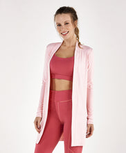 Charger l'image dans la galerie, Model Front: Alto Giro Fitness Haut Cardigan Rib Santorini Rosa Respire

