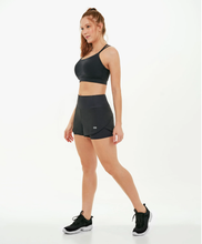 Charger l'image dans la galerie, Model Front: Alto Giro Fitness Bas Shorts Bahamas Elastic Transpassado Preto
