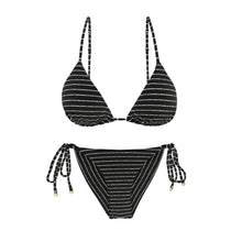 Charger l'image dans la galerie, Product Front: Rio De Sol Ensemble Set Linea-Black Lia Cheeky-Tie
