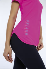 Charger l'image dans la galerie, Image 02: Alto Giro Fitness Haut T-Shirt Skin Fit Inspiracionais Pink Choque

