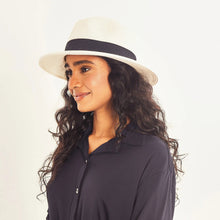 Charger l'image dans la galerie, Image 04: Uv Line Chapeau Panama Hat Shanghai Imp Uni White Black Upf50+
