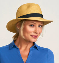 Charger l'image dans la galerie, Image 02: Uv Line Chapeau Panama Hat Shanghai Imp Uni Sand Black Upf50+
