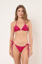 Charger l'image dans la galerie, Model Front: Rio De Sol Bas Bottom Shimmer-Desejo Cheeky-Tie
