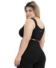 Charger l'image dans la galerie, Model Back: Alto Giro Fitness Haut Top Supplex Alcas Plus Preto
