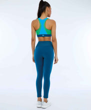 Charger l'image dans la galerie, Model Back: Alto Giro Fitness Bas Legging Supplex Com Laser No Cos Verde Deep
