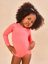 Charger l'image dans la galerie, Model Back: Uv Line Maillot De Bain Bébé Baby Longsleeve Swimsuit Coral Upf50+
