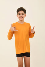 Charger l'image dans la galerie, Gallery: Uv Line T-Shirt Longsleeve Uvpro Kids Orange Upf50+
