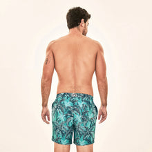 Charger l'image dans la galerie, Model Back: Uv Line Short De Bain Short Acqua Coqueiros Turquesa Upf50+
