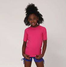 Charger l'image dans la galerie, Model Front: Uv Line T-Shirt Camiseta Kids Uvpro Mc Pink Upf50+
