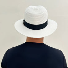 Charger l'image dans la galerie, Image 07: Uv Line Chapeau Panama Hat Shanghai Imp Uni White Black Upf50+
