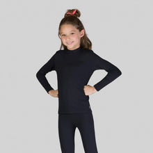 Charger l'image dans la galerie, Image 03: Uv Line T-Shirt Rash Guard Kids High-Neck Black Upf50+
