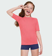 Charger l'image dans la galerie, Image 02: Uv Line T-Shirt T-Shirt Uvpro Kids Coral Upf50+
