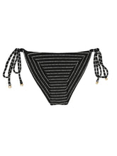 Charger l'image dans la galerie, Product Front: Rio De Sol Bas Bottom Linea-Black Cheeky-Tie
