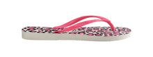 Charger l'image dans la galerie, Model Back: Havaianas Tongs Slim Animals White/Rose
