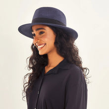 Charger l'image dans la galerie, Image 02: Uv Line Chapeau Panama Hat Shanghai Imp Uni Navy Blue Upf50+
