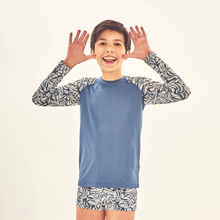 Charger l'image dans la galerie, Image 04: Uv Line T-Shirt Rash Guard Kids Costela Aco Off White Upf50+
