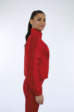 Charger l&#39;image dans la galerie, Image 02: Alto Giro Fitness Haut Jaqueta Techno Taslon Com Bolsos Vermelho Haute Red
