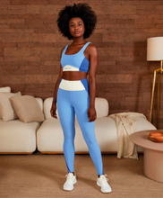Charger l&#39;image dans la galerie, Image 04: Alto Giro Fitness Bas Legging Blackout Recortes Barriga Zero Azul Soft
