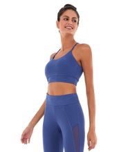Charger l&#39;image dans la galerie, Image 04: Alto Giro Fitness Haut Top Staff Alcinha Dupla Face Azul Movement
