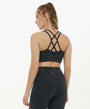 Charger l&#39;image dans la galerie, Model Back: Alto Giro Fitness Haut Top Supplex Tiras Costas Preto
