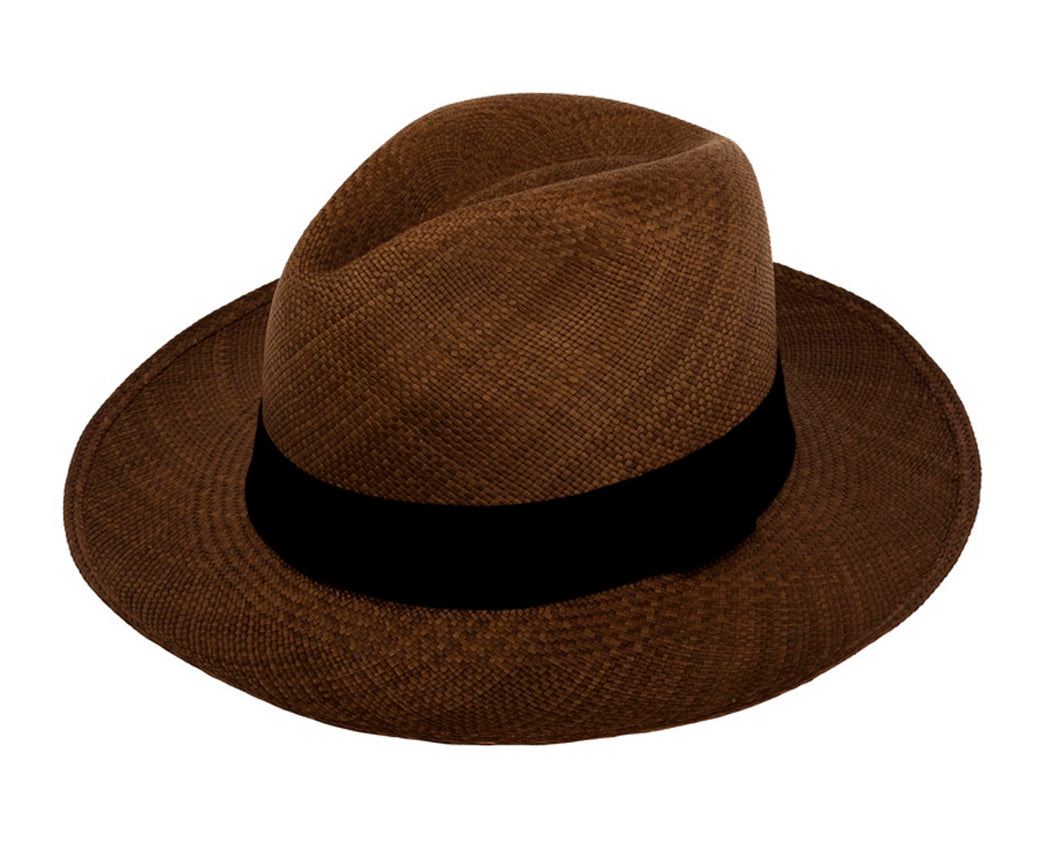 Product Front: De Punta En Blanco Chapeau Panama Panama Brown