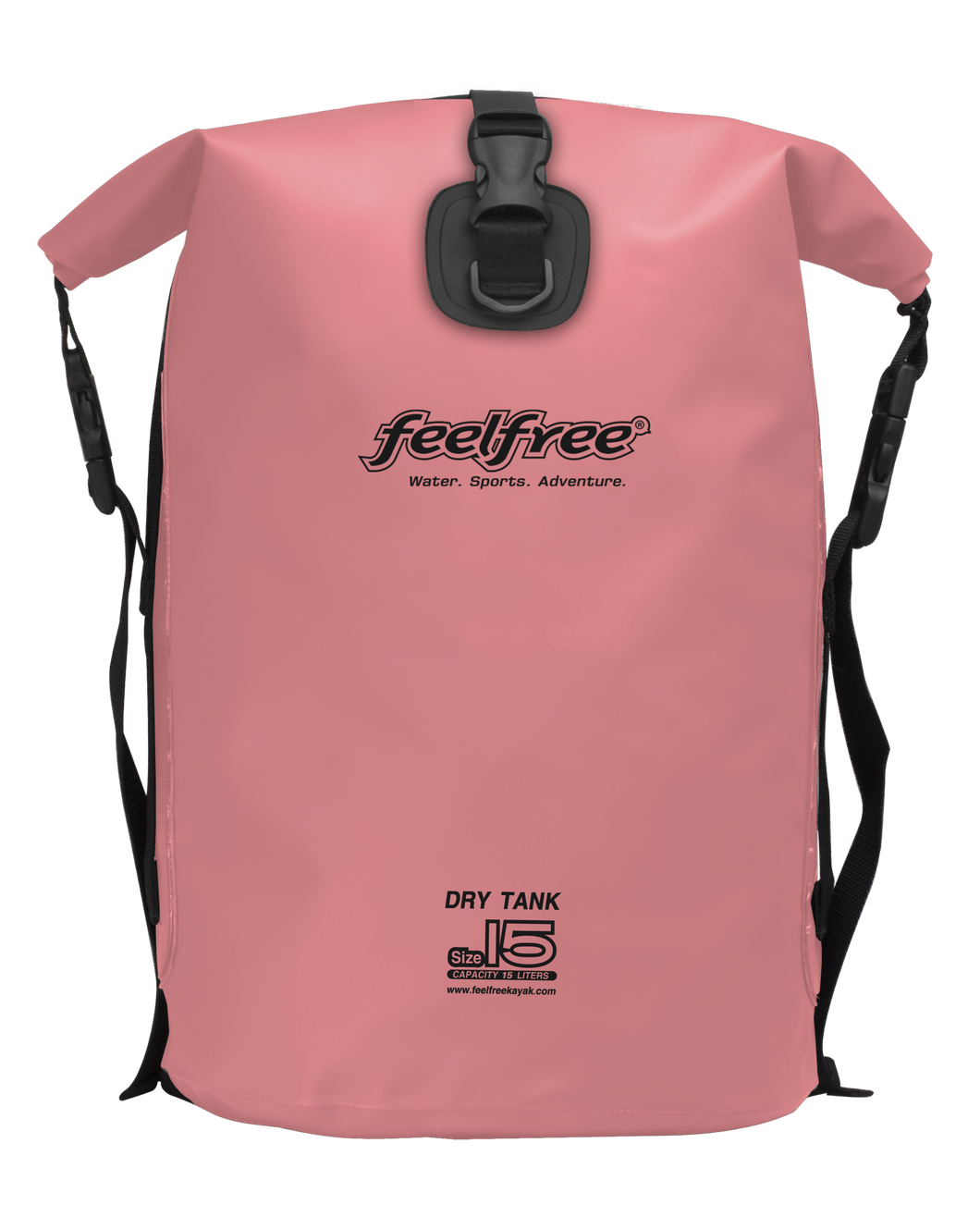 Model Front: Feelfree Sac De Plage Dry Tank 15L Pink