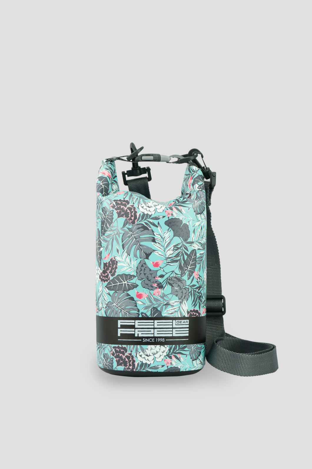 Model Front: Feelfree Sac De Plage Dry Tube 1,5L Tropical Organic Teal