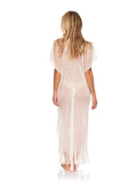 Charger l&#39;image dans la galerie, Fringe Long Caftan Off White
