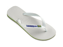 Charger l&#39;image dans la galerie, Model Front: Havaianas Tongs Brasil Logo White
